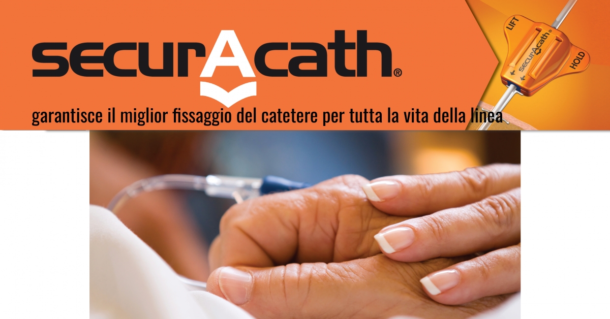 SecurAcath® garantisce il miglior fissaggio del catetere per tutta la vita della linea.