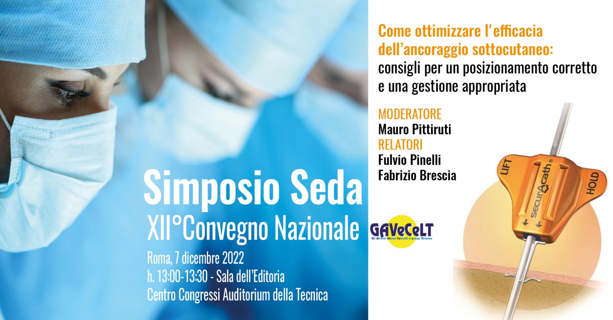 XII Congresso Nazionale GAVeCeLT, Simposio Seda 7 Dicembre