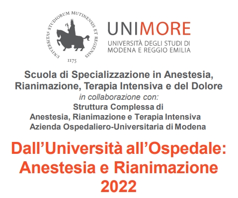 DallUniversit allOspedale: Anestesia e Rianimazione  2022