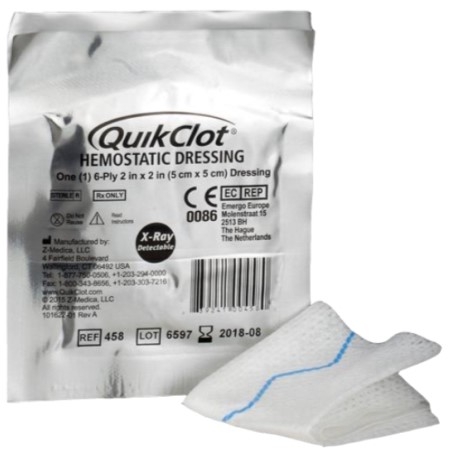 QuikClot® HEMOSTATIC DRESSING 5x5
