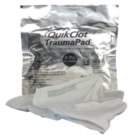 QuikClot® HEMOSTATIC DRESSING Trauma Pad